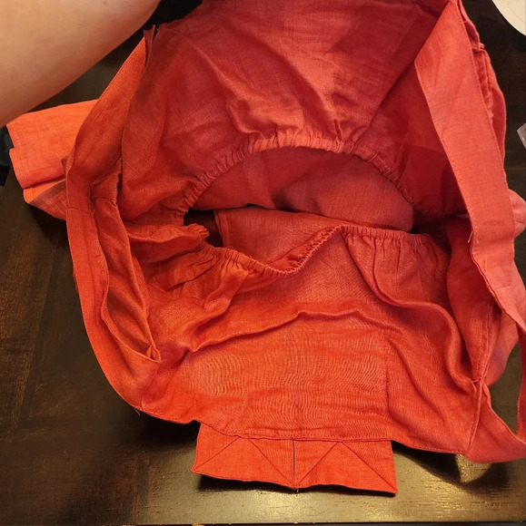 Max Studio 100% linen coral maxi dress. Women's size XL. - Picture 6 of 17